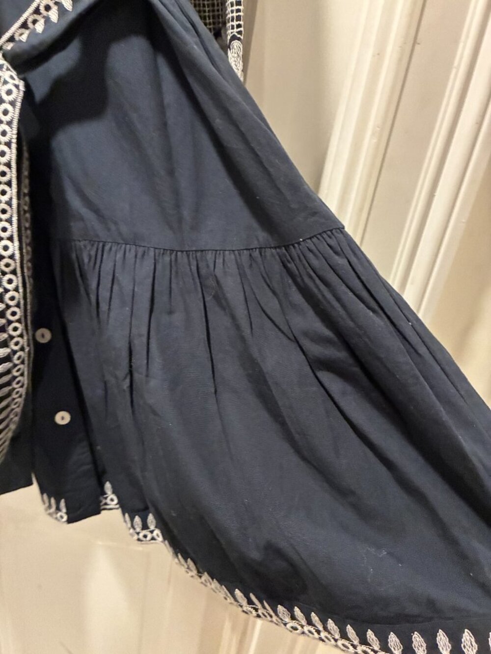 7 For All Mankind~ NWT!!~ Navy embroidered min dress. - Picture 11 of 16